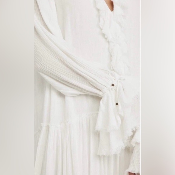NWT Free People Sweet Darlin Maxi Dress  Sz XS Ivory Oversized - Picture 10 of 14